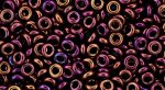 (image for) TOHO 11/o Demi Precision Round Seed Bead, Plum Iris Higher Metallic, color # 11TD-502-50