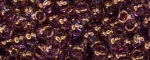 (image for) TOHO Size 11/o Round Seed Bead-Amethyst Gold Luster. 11T202-250