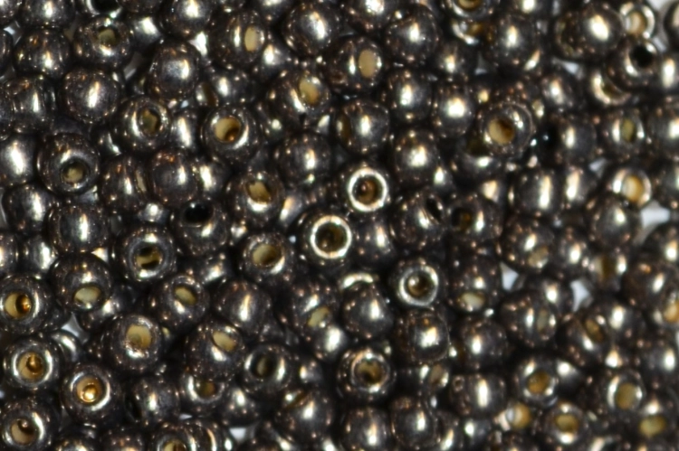 (image for) TOHO Size 8/o Round Seed Bead-Pyrite Galvanized PermaFinish. 8TPF595-100