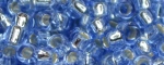 (image for) TOHO Size 15/o Round Seed Bead-Light Sapphire Silver Lined. 15T33-100