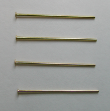 (image for) 1" Gold Plate Head Pins (0.21)-1000