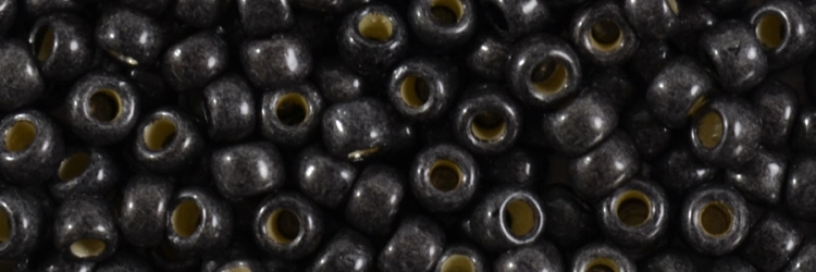 (image for) TOHO Size 8/o Round Seed Bead-Pyrite Matte Galvanized PermaFinish. 8TPF595F-100