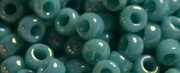(image for) TOHO Size 11/o Round Seed Bead-Turquoise Opaque Rainbow. 11T413-250