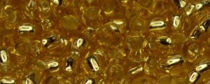 (image for) TOHO Size 15/o Round Seed Bead-Light Topaz Silver Lined. 15T22-100