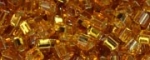 (image for) TOHO Size 11/o Triangle Shape Seed Bead-Dark Topaz Silver Lined * 250 Gram Bag