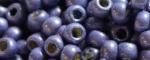 (image for) TOHO Size 11/o Round Seed Bead-Purple Galvanized Matte PermaFinish. 11TPF567F-100