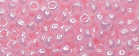 (image for) TOHO Size 15/o Round Seed Bead-Light Pink Ceylon Pearl #15T145-100