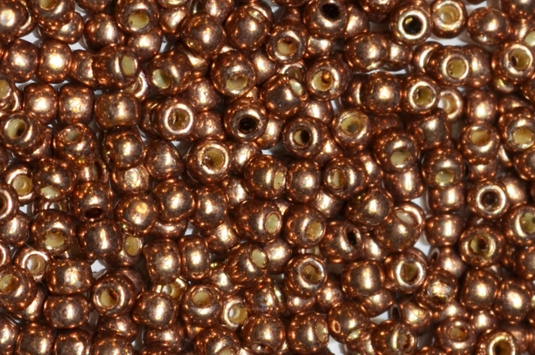 (image for) TOHO 11/o Round Seed Bead-Copper Rose PermaFinish # 11TPF593-100