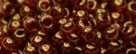 (image for) TOHO Size 15/o Round Seed Bead-Dark Hyacinth Gold Luster. 15T329-100