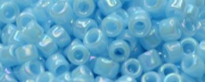 TOHO Size 11/o Round Seed Bead-Light Blue Opaque Rainbow. 11T403-250 (image for) TOHO Size 11/o Round Seed Bead-Light Blue Opaque Rainbow. 11T403-250