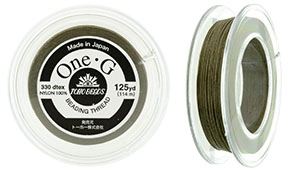(image for) TOHO One-G Thread (4 Spools) 125 Yard Spools-Light Khaki * PT-20-125-4