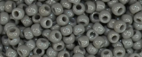 (image for) TOHO Size 11/o Round Seed Bead-Grey Opaque. 11T53D-100