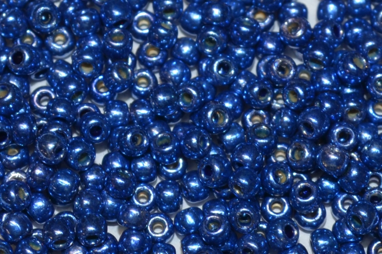 (image for) TOHO 11/o Round Seed Bead-Cobalt Blue Galvanized PermaFinish #11TPF586-100
