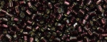 (image for) TOHO Size 8/o Hexagon Shape Seed Bead-Dark Amethyst Silver Lined * 250 Gram Bag