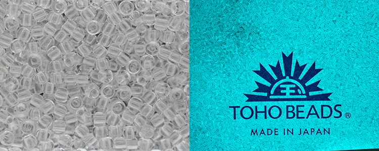 (image for) TOHO 11/o Round Seed Bead-Glow in the Dark Crystal / Bright Blue. 11T2711-100