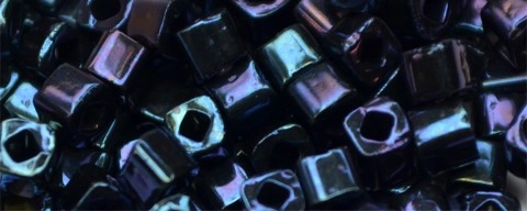 (image for) TOHO 3mm Cube-Navy Blue Iris Metallic