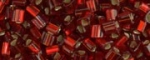 (image for) TOHO Size 11/o Triangle Shape Seed Bead-Dark Ruby Silver Lined Matte * 250 Gram Bag