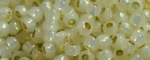 (image for) TOHO 11/o Round Seed Bead-Cream Opal Silver Lined PermaFinish. 11TPF2125-100
