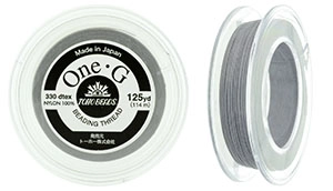 (image for) TOHO One-G Thread (4 Spools) 125 Yard Spools-Light Gray * PT-14-125-4