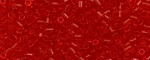 (image for) TOHO Size 1/2 Bugle Bead. 2mm Length-Ruby Hyacinth Transparent. 100 Gram Bag