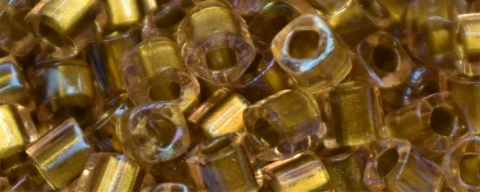 (image for) TOHO 2mm Cube Shape Seed Beads-Bronze Lined Light Pink