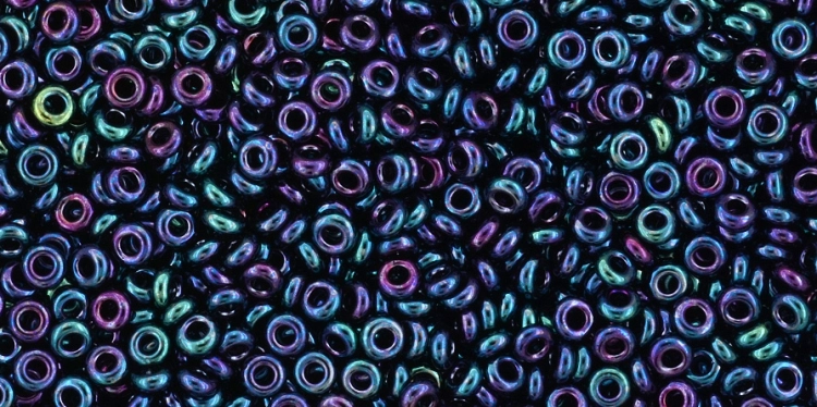 (image for) TOHO 11/o Demi Precision Round Seed Bead, Blue Iris Higher Metallic, color # 11TD-505-50