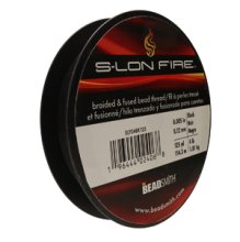 S-Lon Fire Black, 4 Pound Strength * 125 Yard Spool (image for) S-Lon Fire Black, 4 Pound Strength * 125 Yard Spool