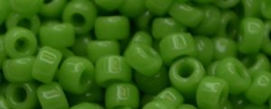 (image for) TOHO Size 15/o Round Seed Bead-Bright Green Opaque. 15T47-100