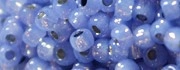 (image for) TOHO Size 15/o Round Seed Bead-Tanzanite Opal Silver Lined PermaFinish #15TPF2123-100