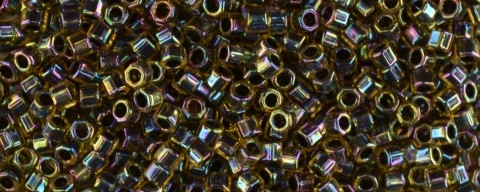 (image for) TOHO Aiko Hexagon-Black Lined Topaz Rainbow TBC-245-50