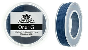 (image for) TOHO One-G Thread (4 Spools) 125 Yard Spools-Blue * PT-10-125-4