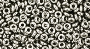 TOHO 6/o Demi Round, Tarnished Silver Metallic, color # 6TD-711-50 (image for) TOHO 6/o Demi Round, Tarnished Silver Metallic, color # 6TD-711-50