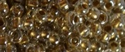 (image for) TOHO Size 3/o Round Seed Bead-Bronze Lined Crystal Transparent 3TR989-250