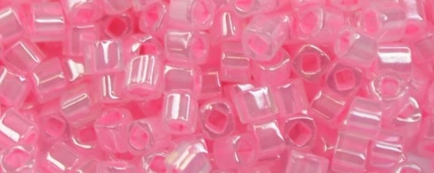 (image for) TOHO 1.5mm Cube Shape Seed Beads-Rose Ceylon Pearl. #T1.5C909-100
