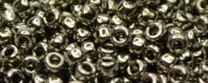 (image for) TOHO Size 15/o Round Seed Bead-Tarnished Silver Metallic. 15T711-100