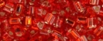 (image for) TOHO Size 11/o Triangle Shape Seed Bead-Ruby Silver Lined * 250 Gram Bag