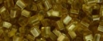 (image for) TOHO Size 11/o Triangle Shape Seed Bead-Light Topaz Silver Lined Matte * 100 Gram Bag