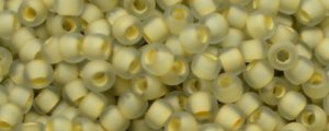 (image for) TOHO Size 11/o Round Seed Bead-Beige Lined Crystal Matte. 11T369FM-100