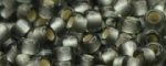 (image for) TOHO Size 11/o Round Seed Bead-Black Diamond Silver Lined Matte. 11T29BF-250