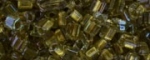 (image for) TOHO Size 11/o Triangle Shape Seed Bead-Light Bronze Lined Crystal Rainbow * 100 Gram Bag