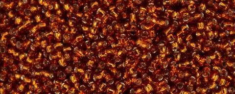 (image for) TOHO Size 15/o Round Seed Bead-Burnt Orange Silver Lined. 15T2208-100