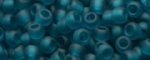 (image for) TOHO Size 11/o Round Seed Bead-Blue Zircon Transparent Matte. 11T7BDF-100