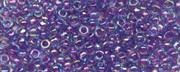 (image for) TOHO Size 11/o Round Seed Bead-Magenta Lined Aqua Rainbow. 11T776-100