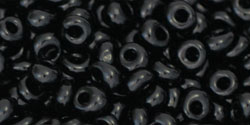 (image for) TOHO 3mm Magatama Bead-Jet Black Opaque