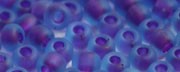 (image for) TOHO 6/o Round Seed Bead-Purple Lined Aqua Matte. 6T252FM-250