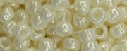 (image for) TOHO Size 8/o Round Seed Bead-Light Cream Opaque Luster. 8T122-250