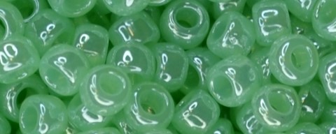 (image for) TOHO Size 8/o Round Seed Bead-Light Green Ceylon Pearl. 8T144-250