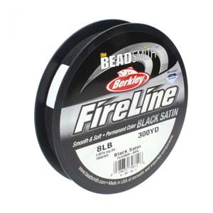 FireLine Thread-Black Satin, 4 Pound Strength * 300 yard spool