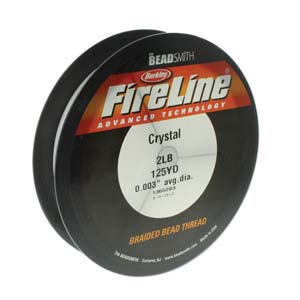 FireLine Thread-Crystal Clear, Extra Fine 2 Pound Strength * 125 Yard Spool