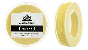 TOHO One-G Thread (4 spools) 125 Yard Spools-Light Yellow Stock #: PT-9-125-4